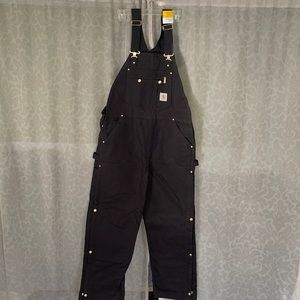 Carhartt Men’s quilted bib overalls